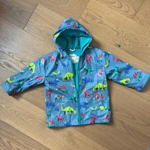 Hatley Dangerous Dinos Splash Rain Jacket - Size 4T - GUC